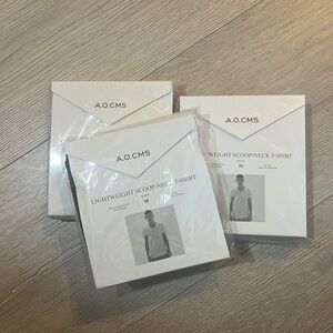 A.O.CMS scoop neck tee